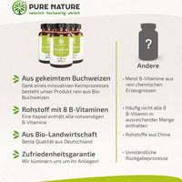 Vitamin B-Komplex aus gekeimtem Buchweizen - 90 Kapseln