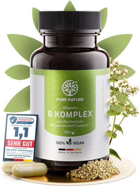 Vitamin B-Komplex aus gekeimtem Buchweizen - 90 Kapseln