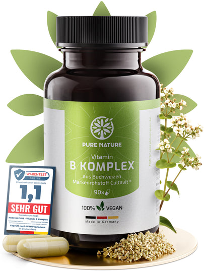 Vitamin B-Komplex aus gekeimtem Buchweizen - 90 Kapseln