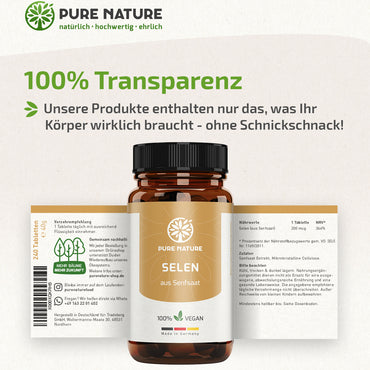 Pflanzlicher Selen Komplex - 240 Tabletten