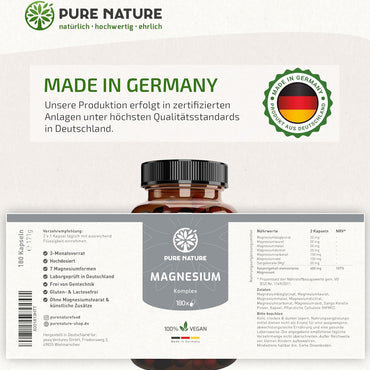 Magnesium 7in1 hochdosierter Komplex - 180 Kapseln