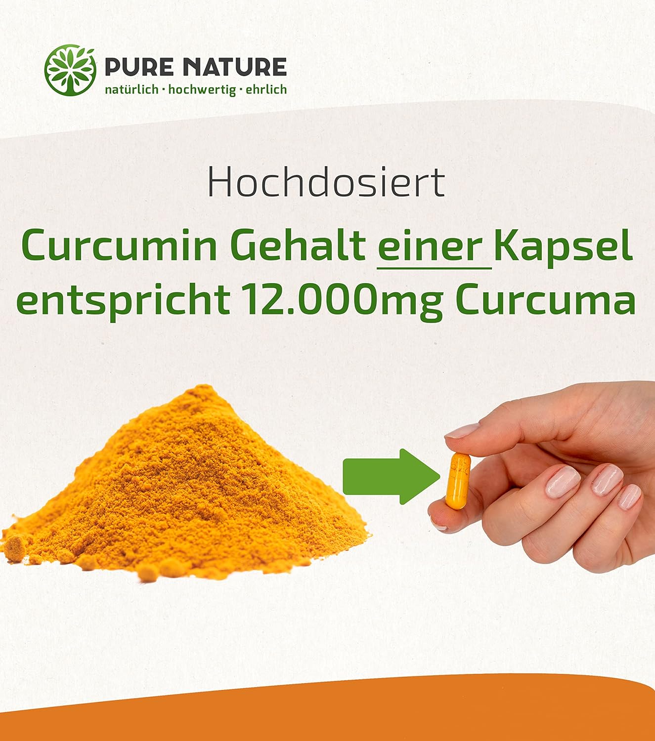Kurkuma Komplex mit Piperin & Vitamin C - 90 Kapseln