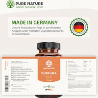 Kurkuma Komplex mit Piperin & Vitamin C - 90 Kapseln