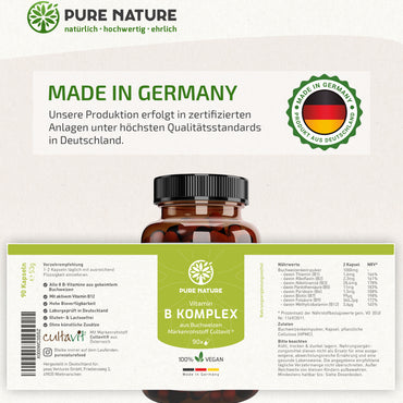 Vitamin B-Komplex aus gekeimtem Buchweizen - 90 Kapseln