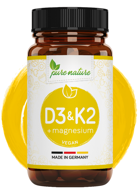 Vitamin D3 + K2 + Magnesium Komplex -  120 Tabletten