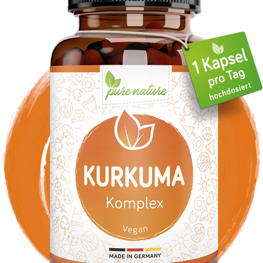 Kurkuma Komplex mit Piperin & Vitamin C - 90 Kapseln