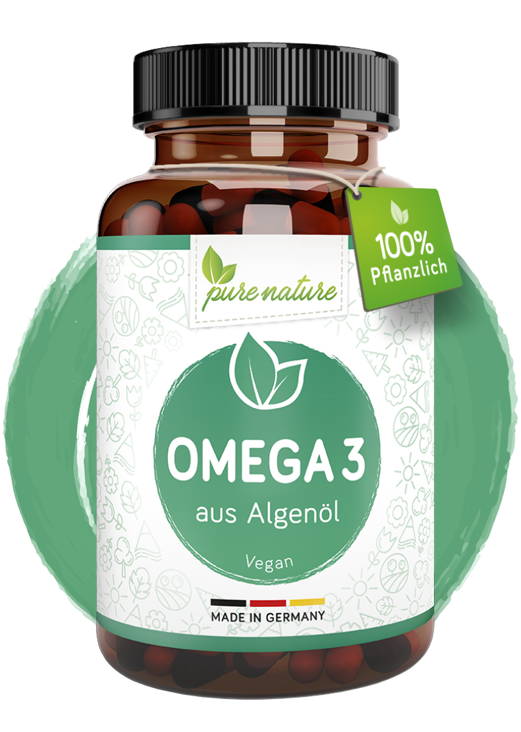 Omega 3 DHA & EPA aus reinem Algenöl - 60 Kapseln