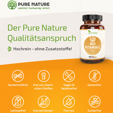 Natürliches Bio Vitamin C aus Acerola - 180 Kapseln